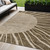 5' X 8' Brown Taupe And Beige Abstract Washable Indoor Outdoor Area Rug - Brown, Taupe, Beige
