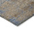 3' X 5' Navy Blue And Brown Abstract Washable Indoor Outdoor Area Rug