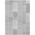 5' X 8' Silver Gray And Graphite Patchwork Washable Indoor Outdoor Area Rug