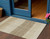 3' X 5' Beige Brown And Taupe Striped Washable Indoor Outdoor Area Rug