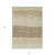 3' X 5' Beige Brown And Taupe Striped Washable Indoor Outdoor Area Rug