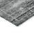 5' X 8' Black Gray And Charcoal Abstract Washable Indoor Outdoor Area Rug