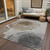 5' X 8' Taupe Gray And Brown Abstract Washable Indoor Outdoor Area Rug