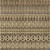 5' X 8' Brown And Taupe Quatrefoil Washable Indoor Outdoor Area Rug