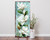 36" Blue Green And White Solid Wood Magnolia Porch Sign