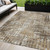 5' X 8' Brown And Ivory Geometric Washable Indoor Outdoor Area Rug - Brown, Ivory