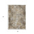 5' X 8' Brown And Ivory Geometric Washable Indoor Outdoor Area Rug - Brown, Ivory