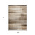 5' X 8' Brown And Ivory Striped Washable Indoor Outdoor Area Rug - 880016732535