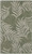 3' X 5' Green And Ivory Palm Leaf Indoor Outdoor Area Rug