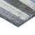 5' X 8' Denim Blue And Gray Striped Washable Indoor Outdoor Area Rug - 880016432824