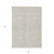 5' X 8' Beige And Gray Chevron Washable Indoor Outdoor Area Rug