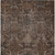 5' X 8' Brown Tan And Charcoal Damask Washable Indoor Outdoor Area Rug
