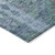 5' X 8' Blue Geometric Washable Indoor Outdoor Area Rug