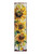 36" Brown Green And Yellow Solid Wood Sunflowers Porch Sign Home Accent