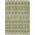 5' X 8' Artichoke Green Gray And Ivory Moroccan Washable Indoor Outdoor Area Rug
