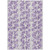 3' X 5' Lilac And Ivory Abstract Washable Indoor Outdoor Area Rug
