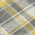 8' Runner Gray Yellow and White Plaid Washable Non Skid Indoor Outdoor Runner Rug