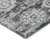 3' X 5' Gray Charcoal And Silver Floral Washable Indoor Outdoor Area Rug - Gray, Charcoal, Silver