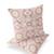 Set of Two 16" X 16" Pink and White Blown Seam Floral Indoor Outdoor Throw Pillow Polyester Home Accent