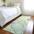 8' Runner Green Abstract Washable Non Skid Indoor Outdoor Runner Rug - Green