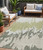 5' X 8' Sage And Ivory Abstract Washable Indoor Outdoor Area Rug Transitional Style - Sage, Ivory Color
