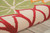 5' X 8' Ivory Green Blue Red And Orange Floral Indoor Outdoor Area Rug