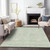 3' X 5' Sage And Green Striped Washable Indoor Outdoor Area Rug