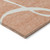 3' X 5' Salmon And Ivory Abstract Washable Indoor Outdoor Area Rug Transitional Style - Salmon, Ivory Color