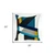 20" Blue and White Cotton Throw Pillow