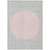 3' X 5' Silver And Pink Striped Washable Indoor Outdoor Area Rug