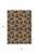 5' X 8' Brown And Beige Geometric Washable Indoor Outdoor Area Rug Transitional Style - Brown, Beige Color