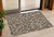3' X 5' Brown And Beige Geometric Washable Indoor Outdoor Area Rug Transitional Style - Brown, Beige Color