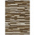 3' X 5' Brown And Ivory Striped Washable Indoor Outdoor Area Rug Transitional Style - Brown, Ivory Color