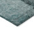 3' X 5' Teal Blue Aqua And Charcoal Abstract Washable Indoor Outdoor Area Rug