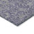 5' X 8' Eggplant Purple And Gray Floral Washable Indoor Outdoor Area Rug