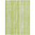 5' X 8' Artichoke Green And Ivory Botanical Leaves Washable Indoor Outdoor Area Rug
