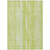5' X 8' Artichoke Green And Ivory Botanical Leaves Washable Indoor Outdoor Area Rug