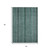 3' X 5' Teal Blue Aqua And Gray Striped Washable Indoor Outdoor Area Rug - Teal Blue, Aqua, Gray