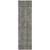 8' Runner Brown and Black Oriental Washable Non Skid Indoor Outdoor Runner Rug
