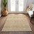 3' X 5' Gold And Ivory Chevron Washable Indoor Outdoor Area Rug - Gold, Ivory