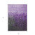 3' X 5' Purple And Dark Gray Ombre Washable Indoor Outdoor Area Rug