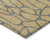 3' X 5' Gold And Gray Geometric Washable Indoor Outdoor Area Rug
