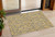 3' X 5' Gold And Gray Geometric Washable Indoor Outdoor Area Rug