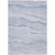 5' X 8' Sky Blue Striped Washable Indoor Outdoor Area Rug