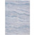 5' X 8' Sky Blue Striped Washable Indoor Outdoor Area Rug