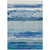 5' X 8' Blue Abstract Washable Indoor Outdoor Area Rug Transitional Style - Blue Color