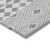 3' X 5' Gray And Ivory Geometric Washable Indoor Outdoor Area Rug Transitional Style - Gray, Ivory Color