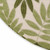 8' Ivory And Green Round Palm Leaf Indoor Outdoor Area Rug