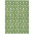 5' X 8' Green And Light Green Geometric Washable Indoor Outdoor Area Rug - Green, Light Green