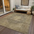 3' X 5' Brown And Beige Medallion Washable Indoor Outdoor Area Rug - Brown, Beige